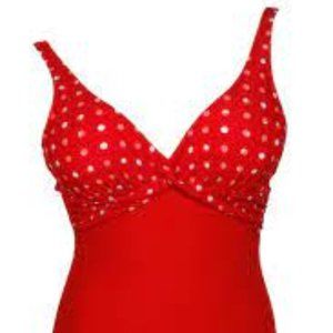 NWT Naturana Polka Dot Twist Front One Piece EU 44